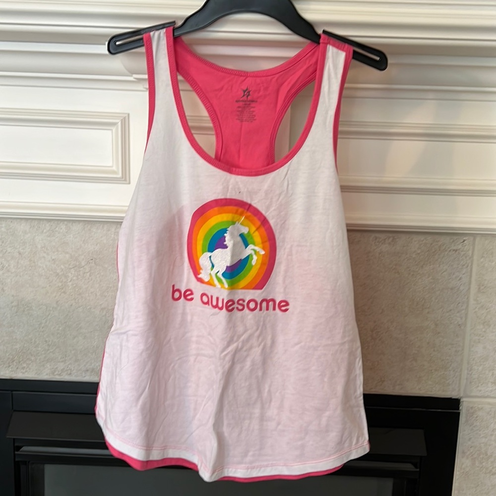 Sparkle Athletic Unicorn Tank - Large